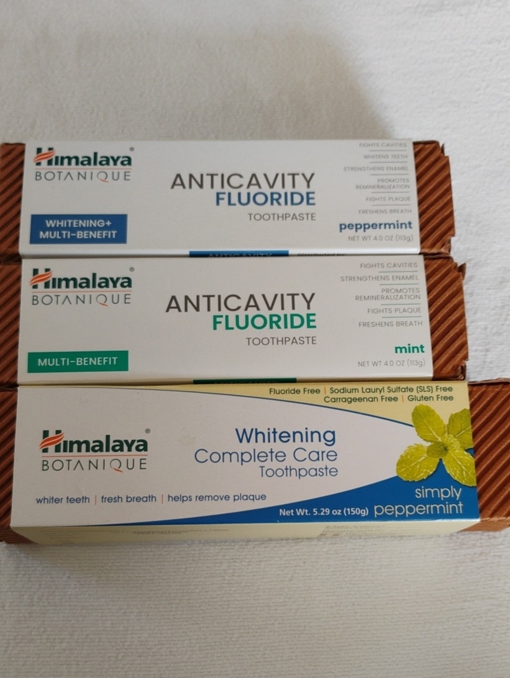 3 Toothpaste By Himalaya 2 Fluoride 1 No Fluoride Multi Benefit Natural